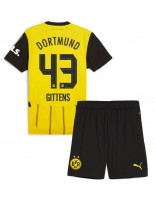 Borussia Dortmund Jamie Bynoe-Gittens #43 Domácí dres pro děti 2024-25 Krátký Rukáv (+ trenýrky)